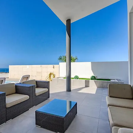 Villa Caterina, Luxury With Heated Pool Ocean View In Adeje, Tenerife